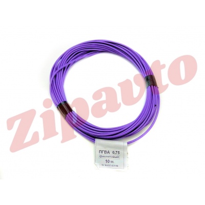 Провод сечением 0,75 кв. мм фиолетовый (отрезок 10 м.)