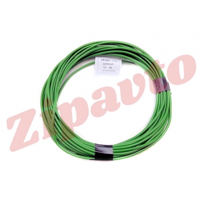 Провод сечением 1,0 кв. мм зеленый (отрезок 10 м.)